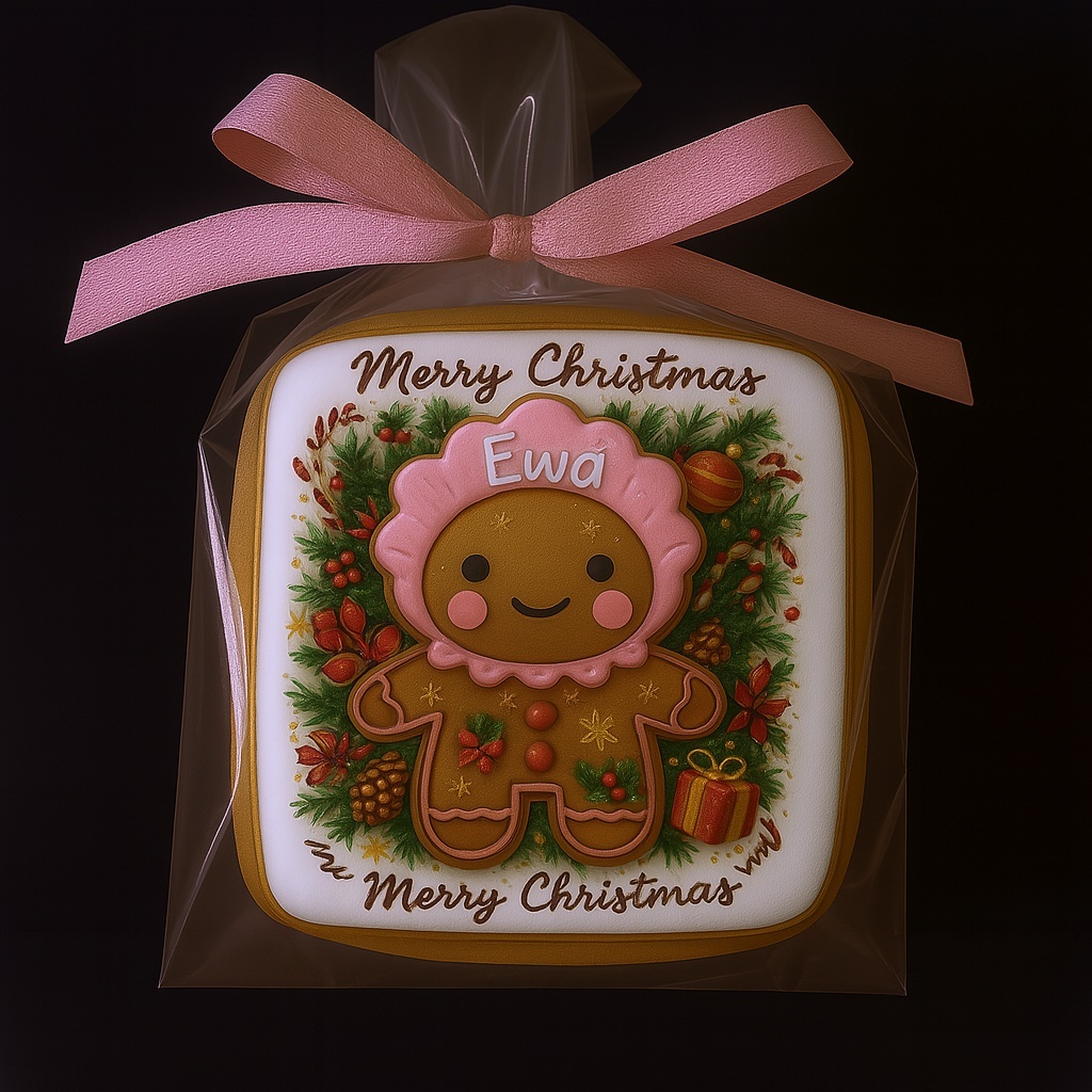 CIASTKO LUKROWANE MAMIK FAMILY EWA ROZ.L KWADR RĘCZNIE ROBIONE